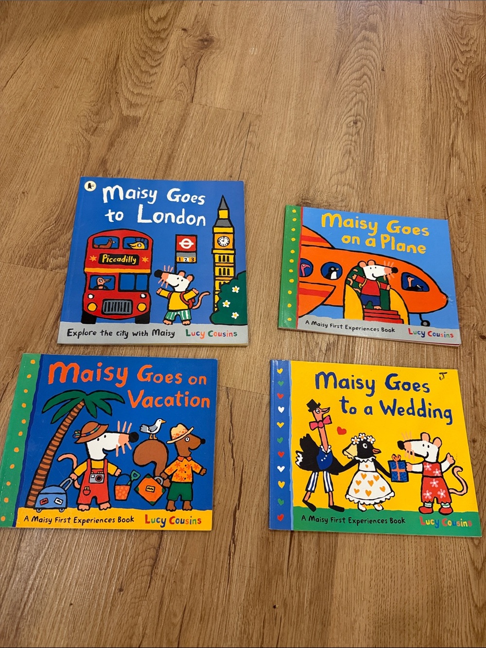 Maisy Kids Board Book Set - Blue, Yellow, Orange, Green